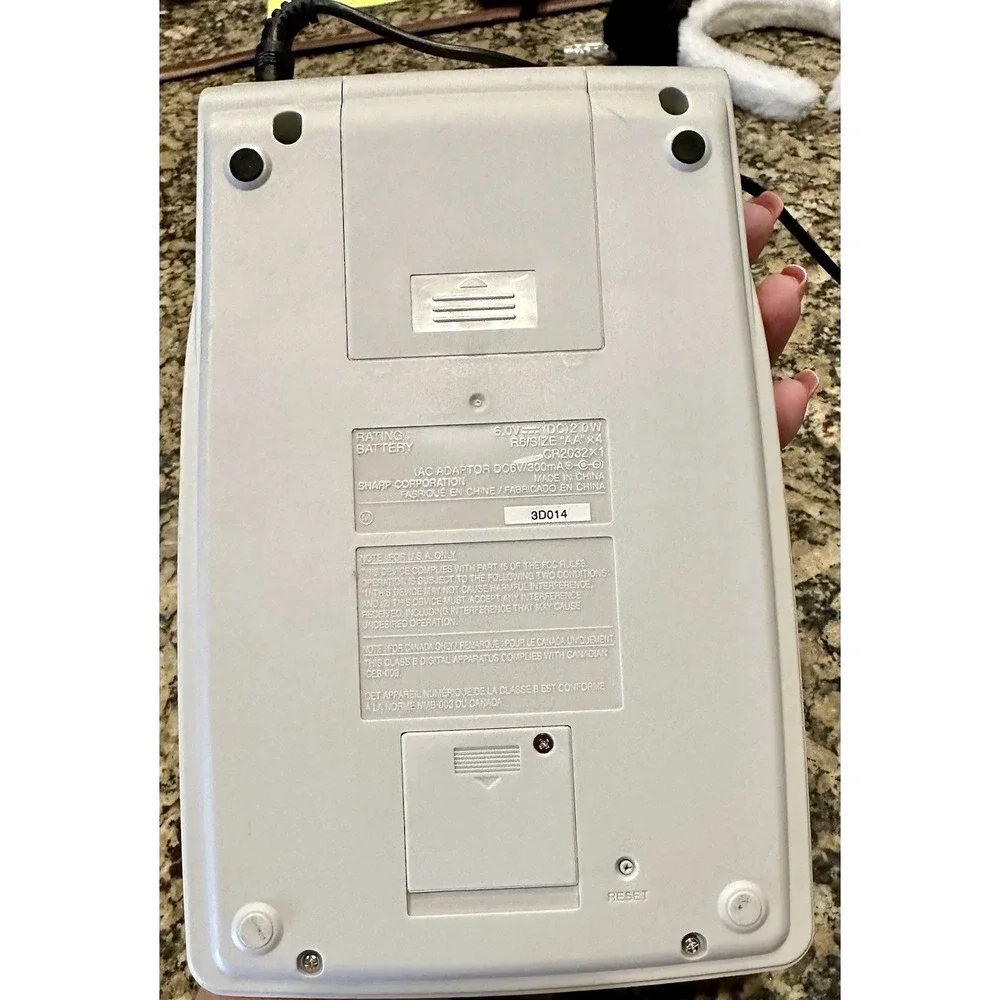 Sharp EL1750V Printing Calculator Works With Electrical‎ Plug Cord